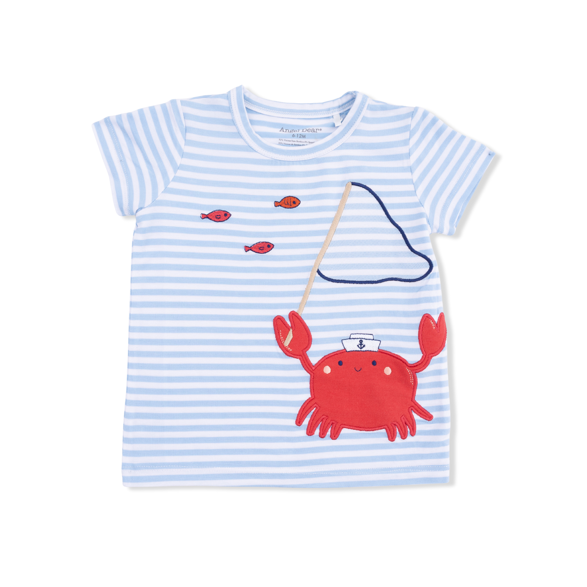 Sailor Sea Creatures Appliques - Crew Neck Tee with Cargo Short - Hello Baby Apparel