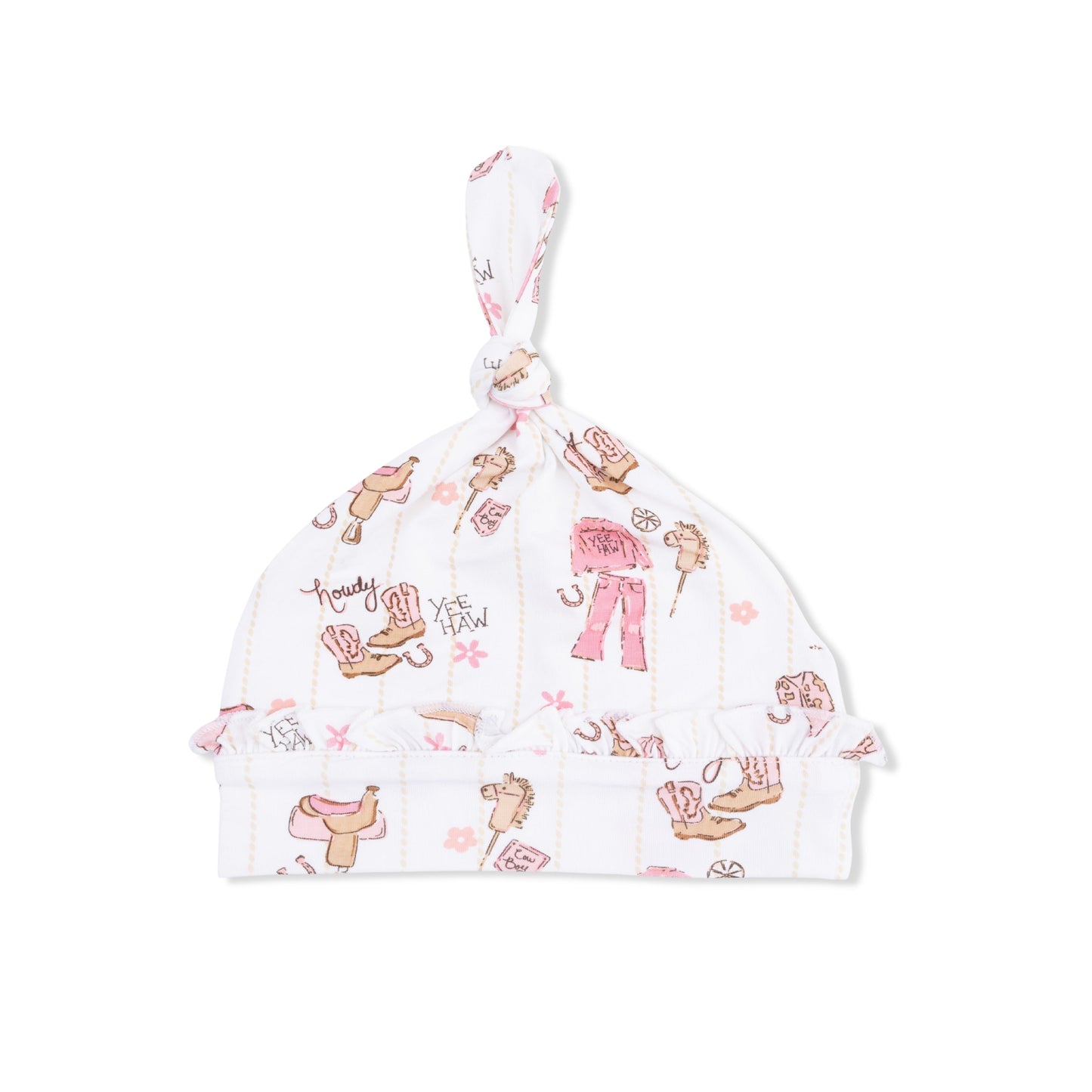 Cowgirl Nursery - Ruffle Knotted Hat - Hello Baby Apparel