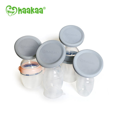 Haakaa Silicone Breast Pump Lid - Grey - Hello Baby Apparel