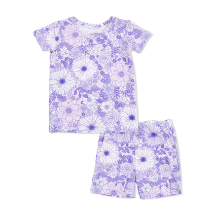 Lacy Lavender Floral - Loungewear Short Set - Hello Baby Apparel