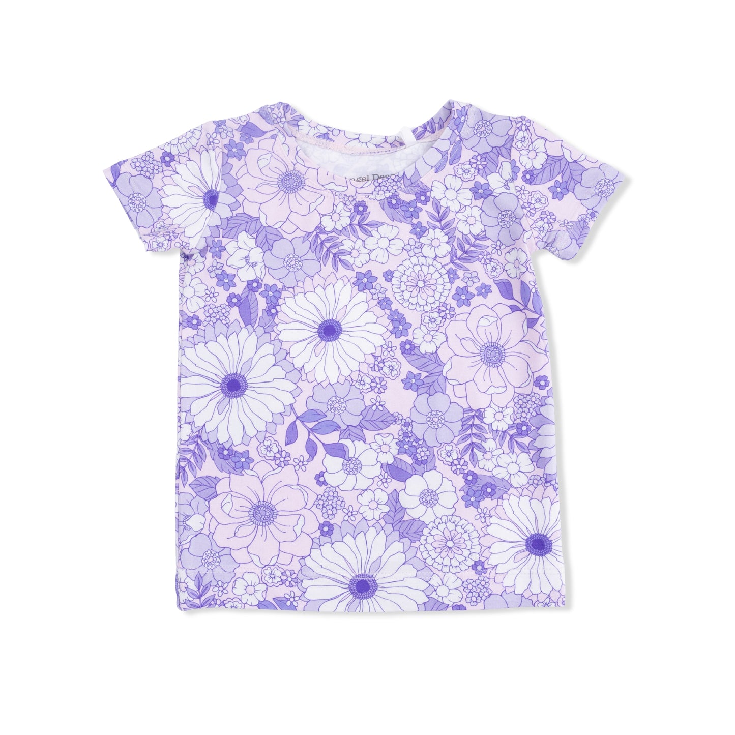 Lacy Lavender Floral - Loungewear Short Set - Hello Baby Apparel