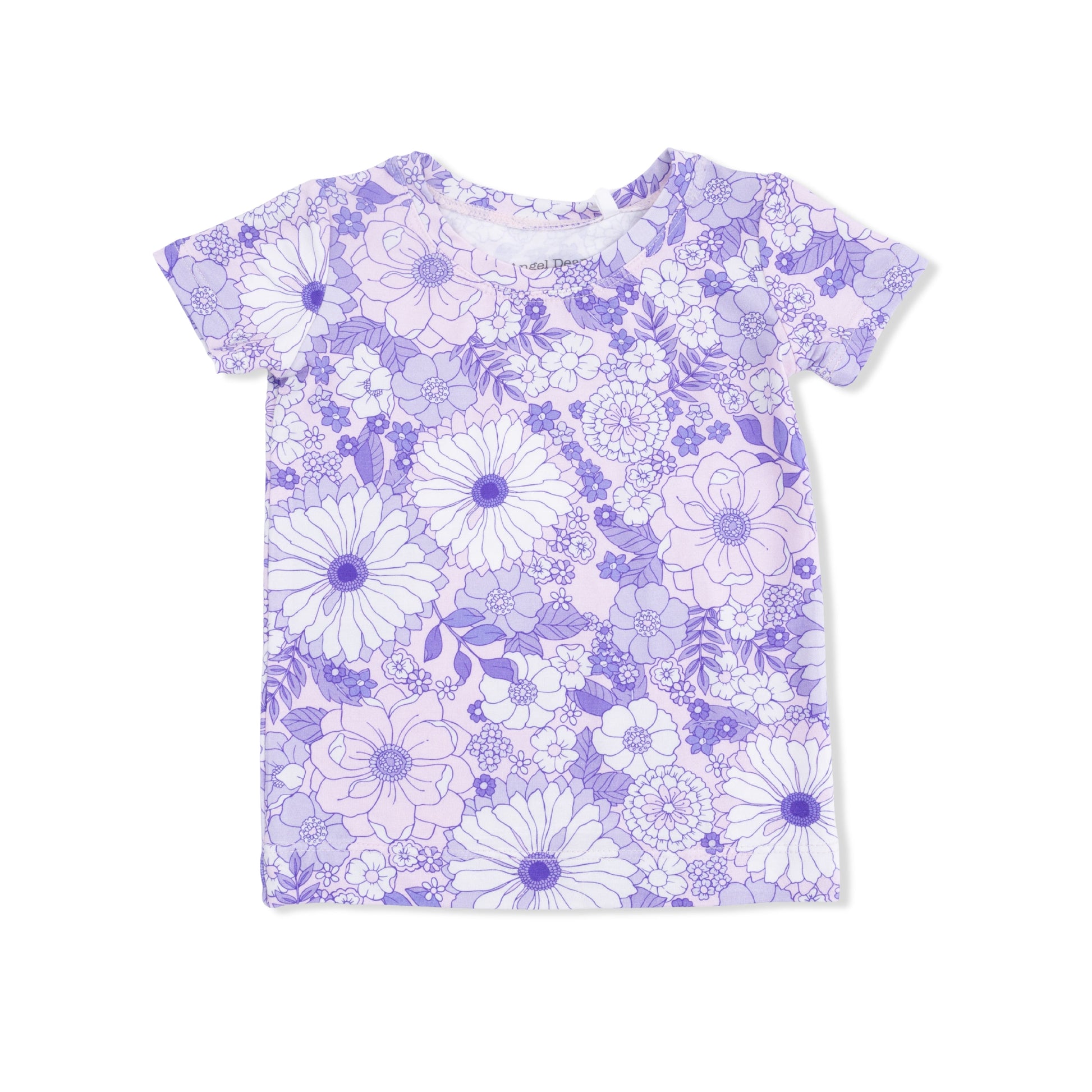 Lacy Lavender Floral - Loungewear Short Set - Hello Baby Apparel