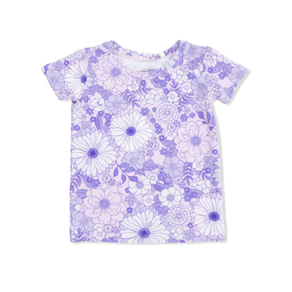 Lacy Lavender Floral - Loungewear Short Set - Hello Baby Apparel