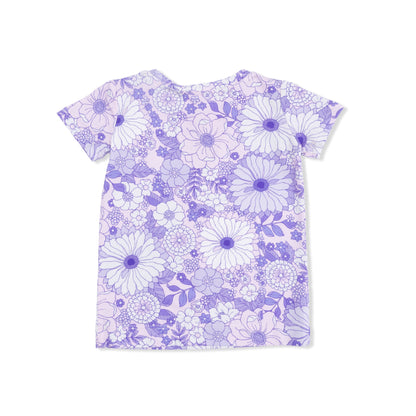 Lacy Lavender Floral - Loungewear Short Set - Hello Baby Apparel