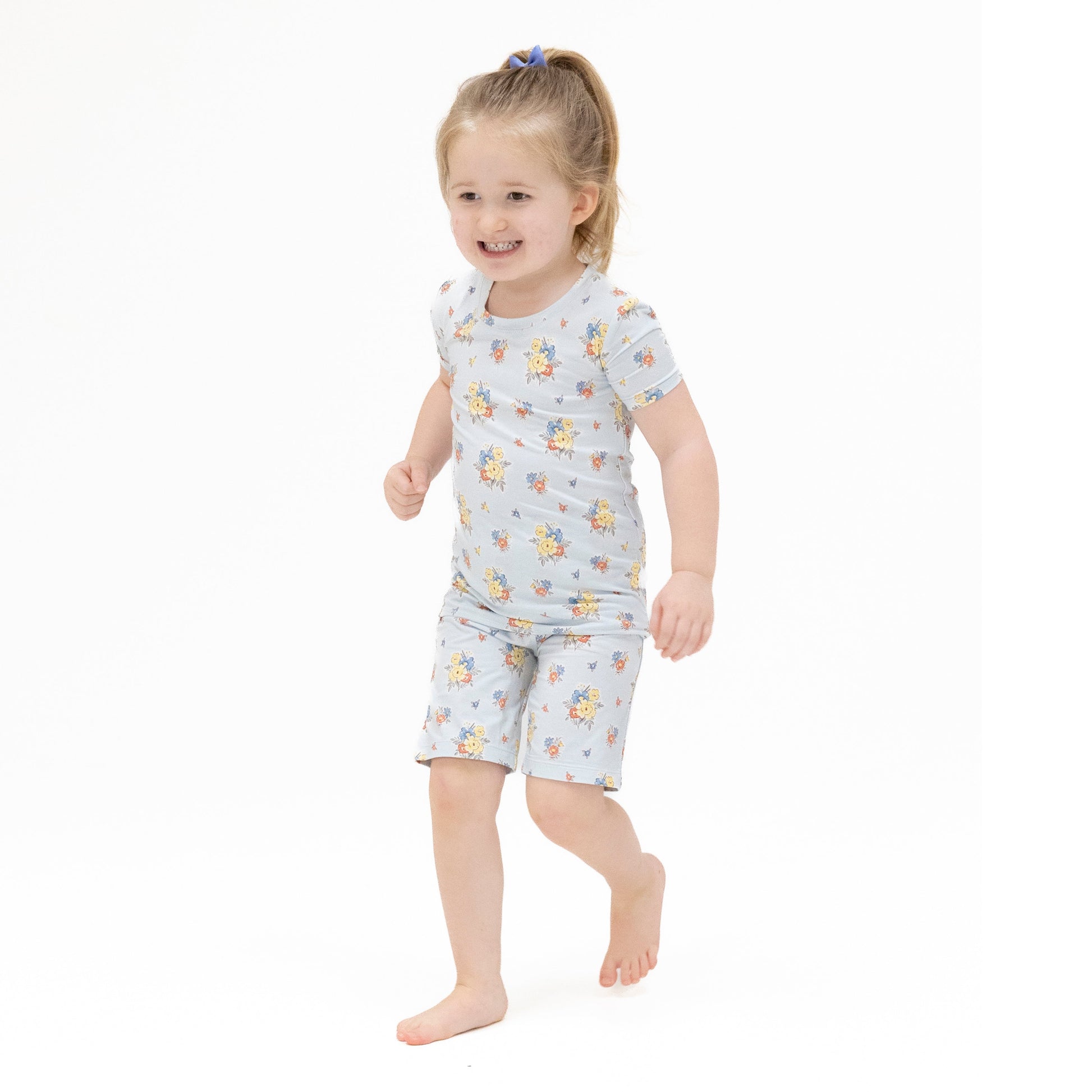 Country Stitch Floral - Loungewear Short Set - Hello Baby Apparel