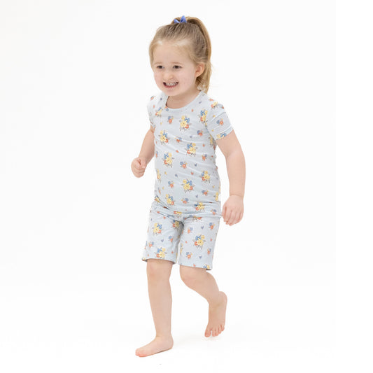 Country Stitch Floral - Loungewear Short Set - Hello Baby Apparel
