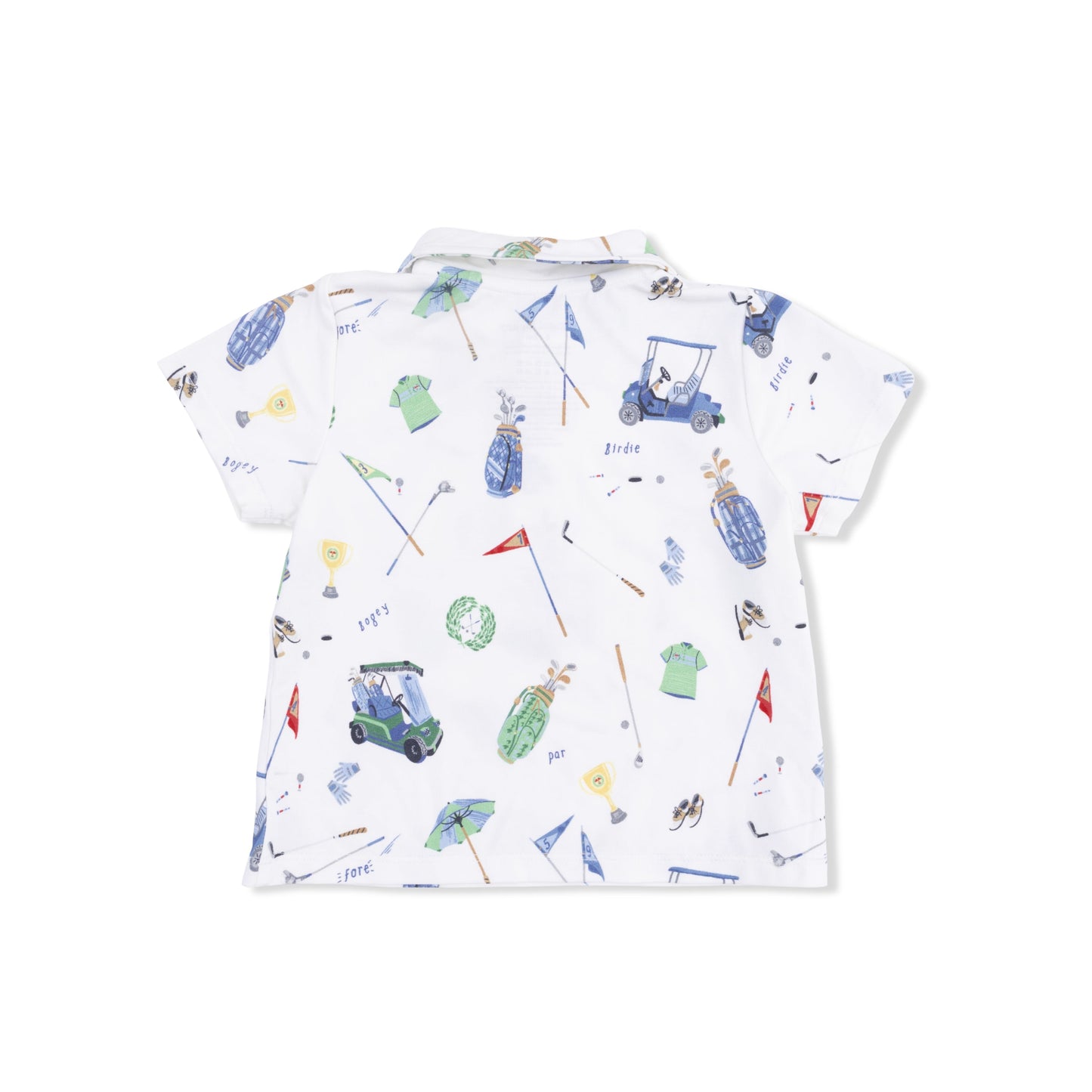 Golf Things - Polo with Casual Short with Solid Bucket Hat - Hello Baby Apparel