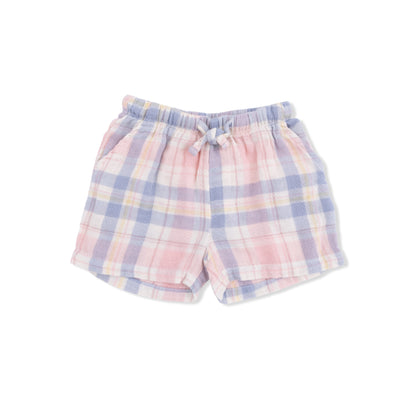 Dusty Plaid - Polo with Casual Short - Hello Baby Apparel
