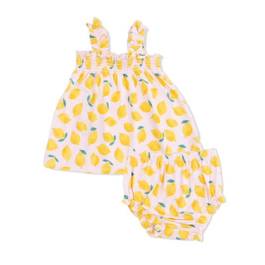 Sunny Lemons - Ruffly Strap Top and Bloomer - Hello Baby Apparel