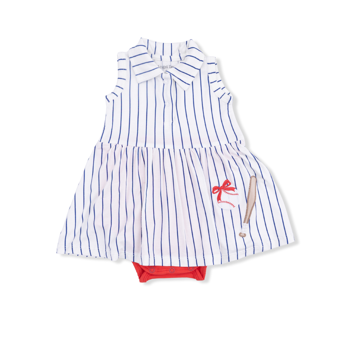 Baseball Stripe - Polo Tennis Dress - Hello Baby Apparel