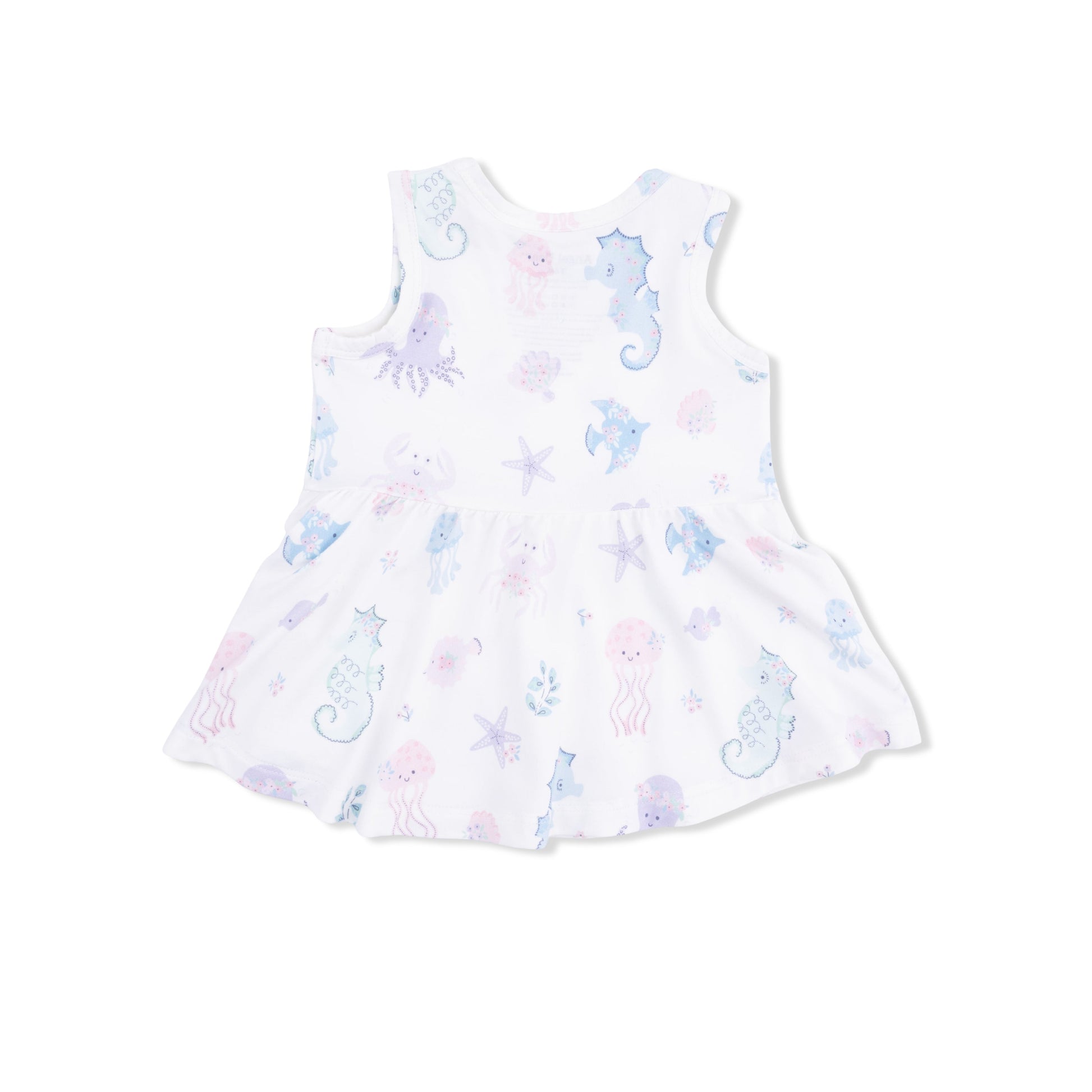 Floral Sea Creatures - Peplum Tank Top and Bike Short - Hello Baby Apparel