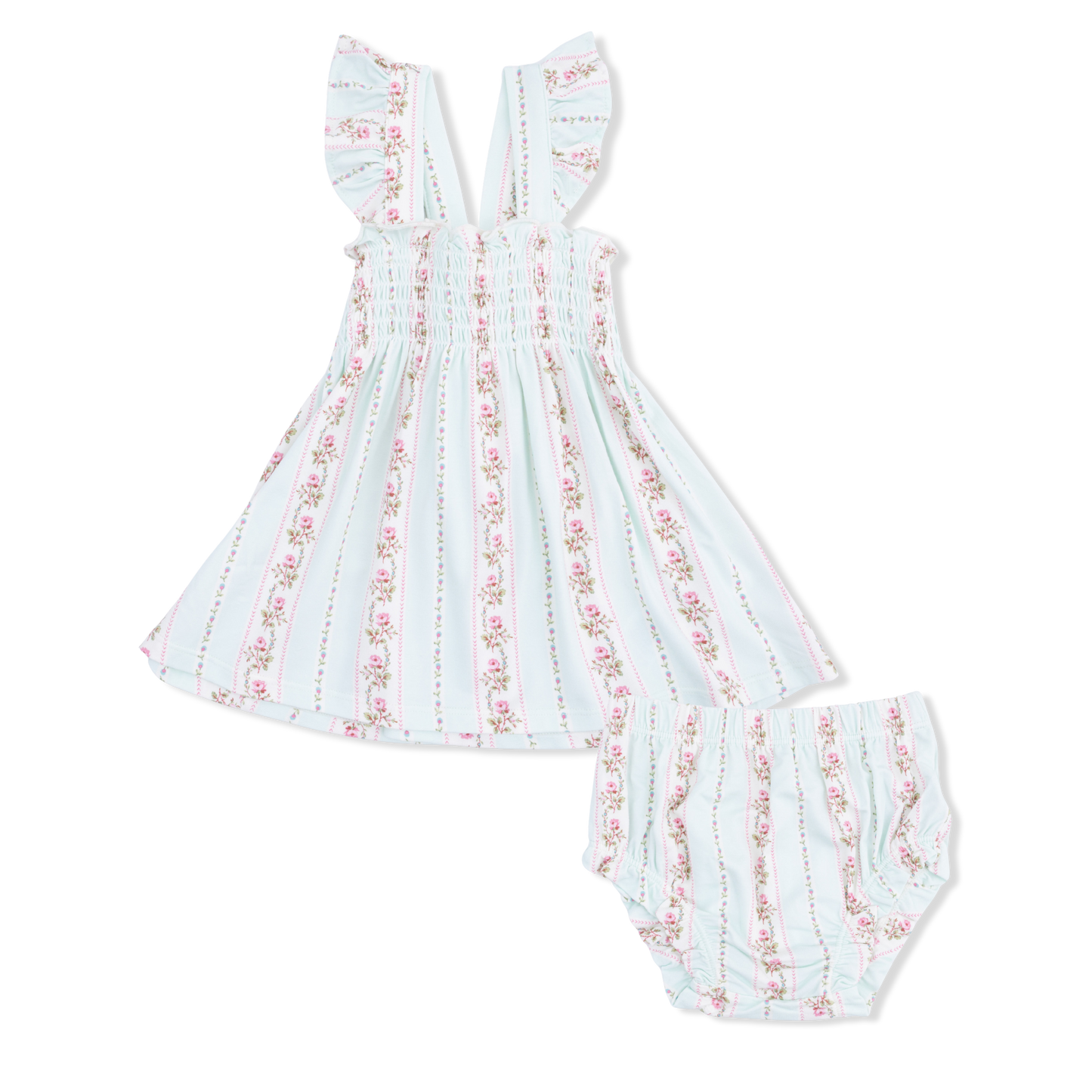 Antoinette Stripe - Smocked Top with Bloomer - Hello Baby Apparel