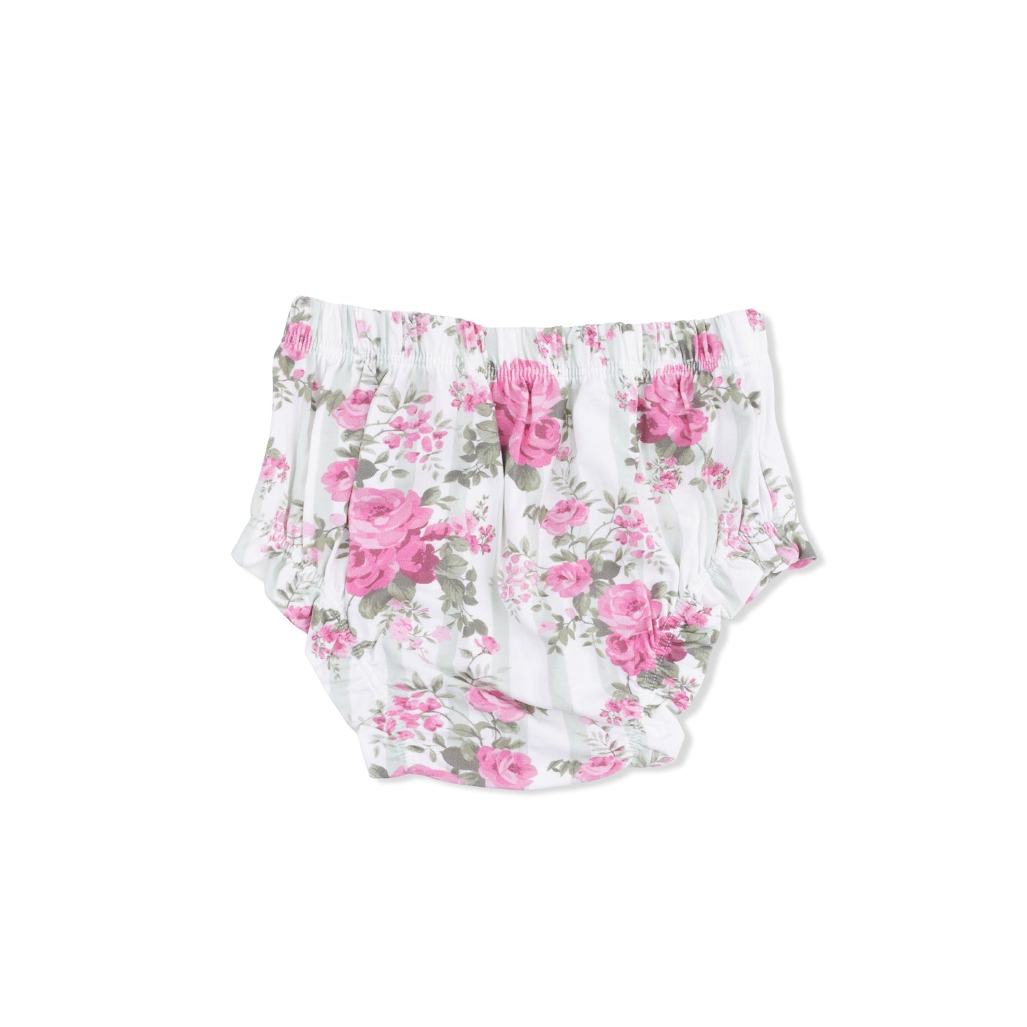 Cabbage Rose Stripe - Smocked Top with Bloomer - Hello Baby Apparel