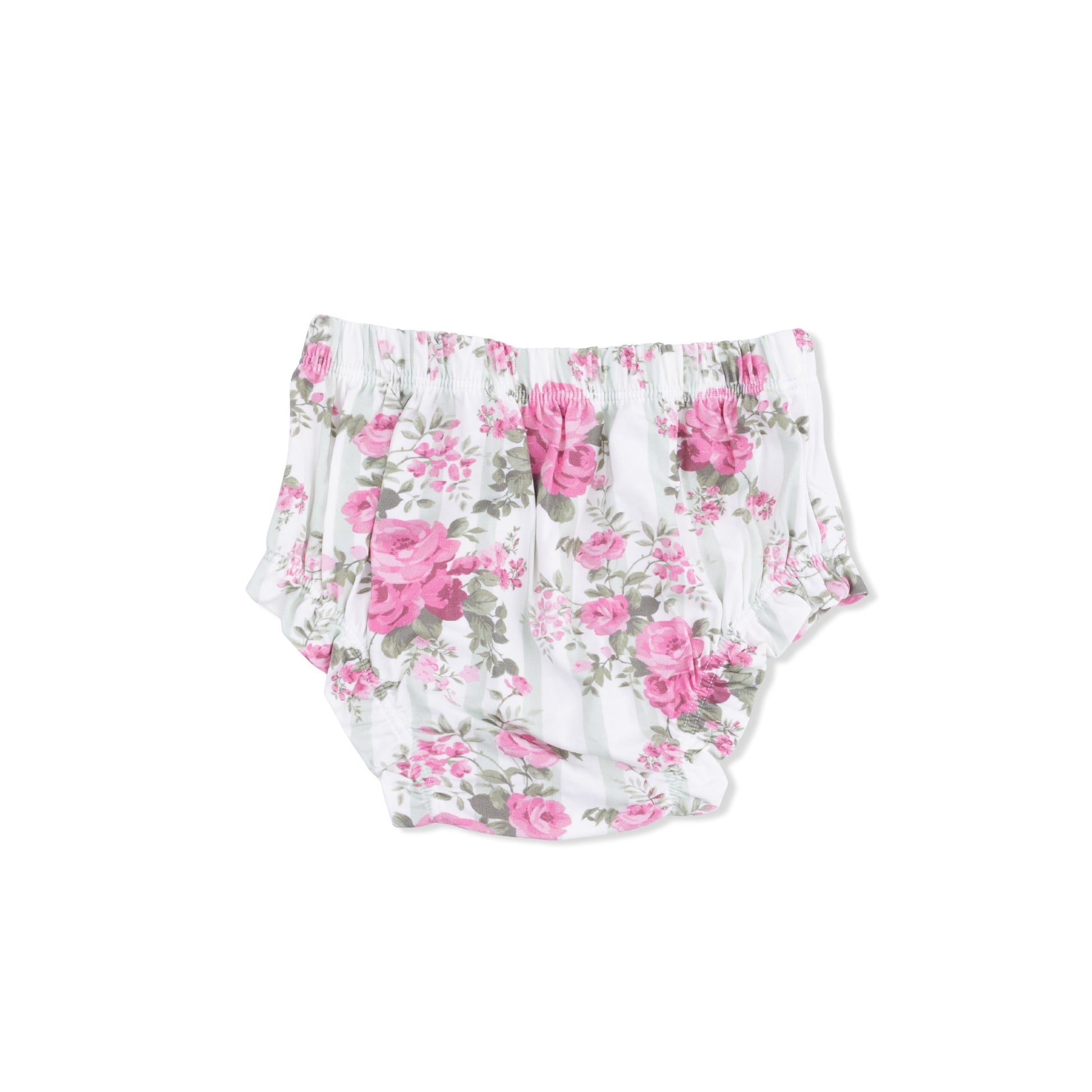 Cabbage Rose Stripe - Smocked Top with Bloomer - Hello Baby Apparel