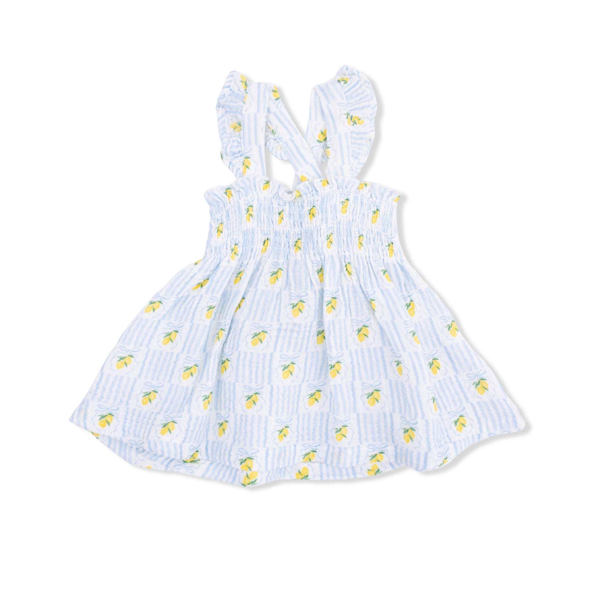 Lovely Lemons - Smocked Top with Bloomer & Sun Hat Set - Hello Baby Apparel