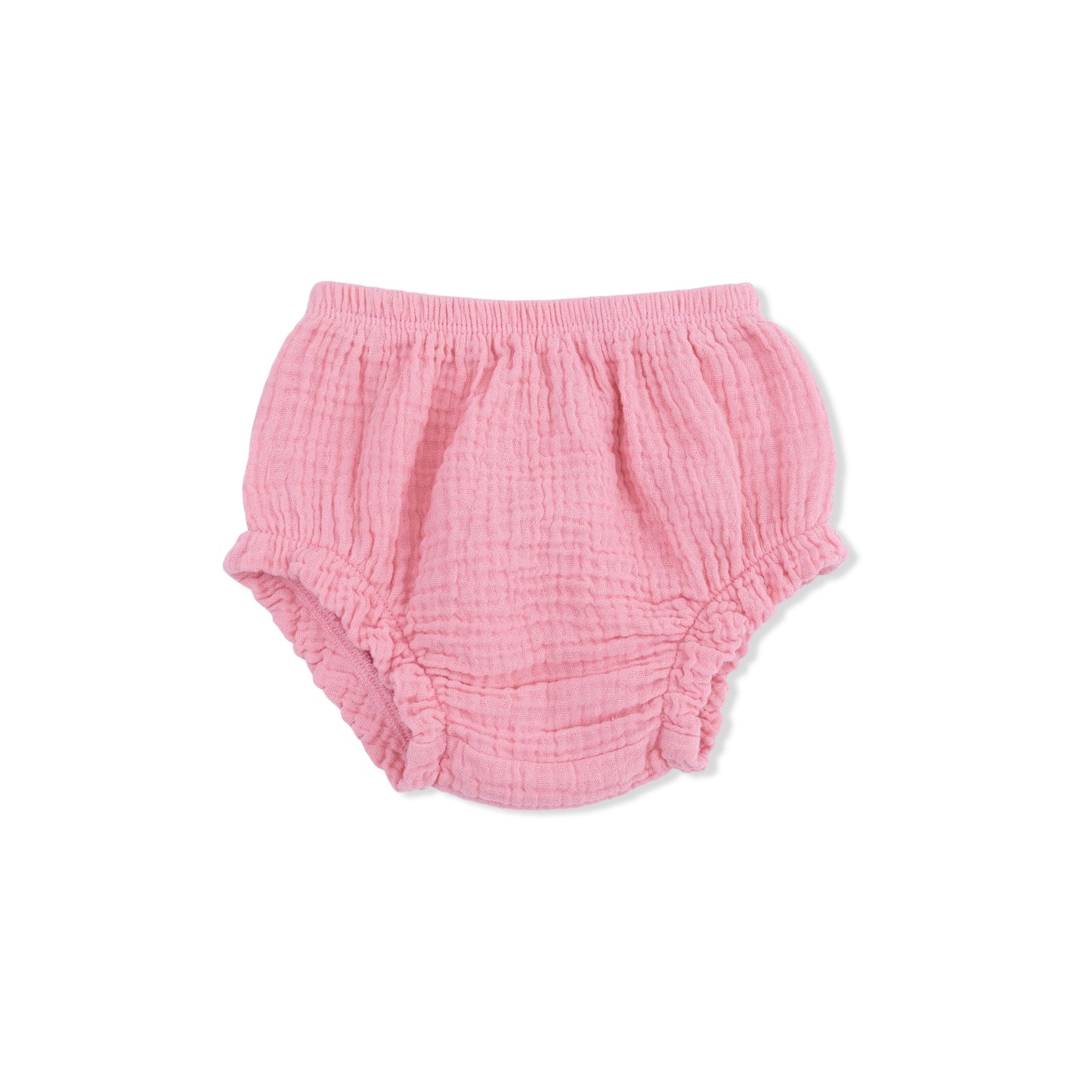 Solid Muslin Poignant Pink - Smocked Top with Bloomer - Hello Baby Apparel