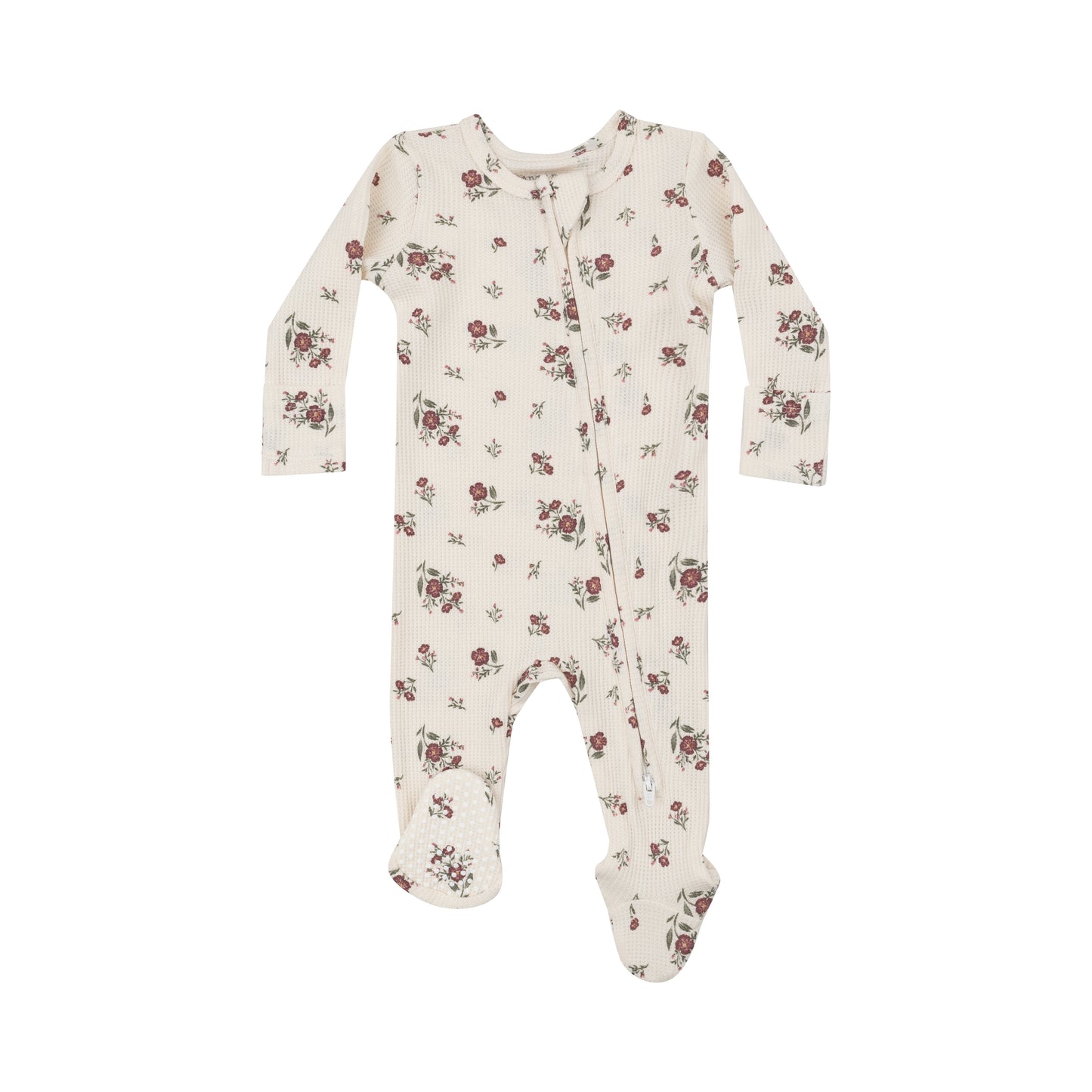 Angel Dear || Misty Rose Floral - 2 Way Zipper Footie