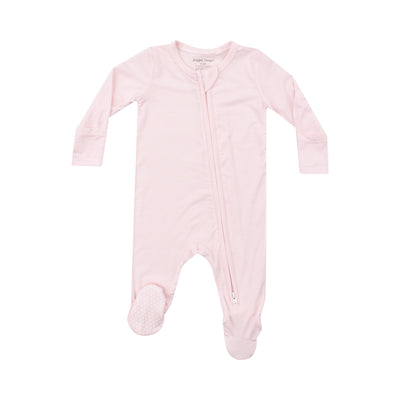 Angel Dear || Light Pink Stripe 2 Way Zipper Footie