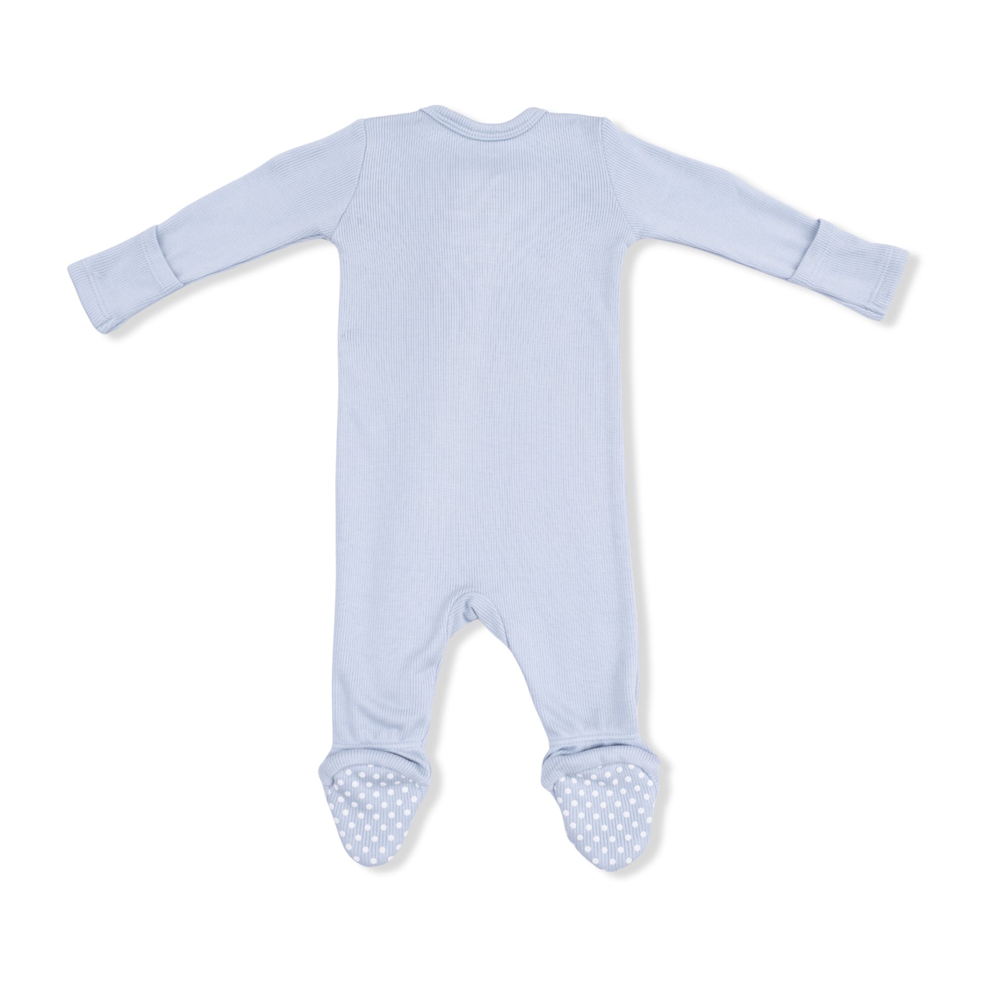 Solid Niagara Mist - 2 Way Zipper Footie - Hello Baby Apparel
