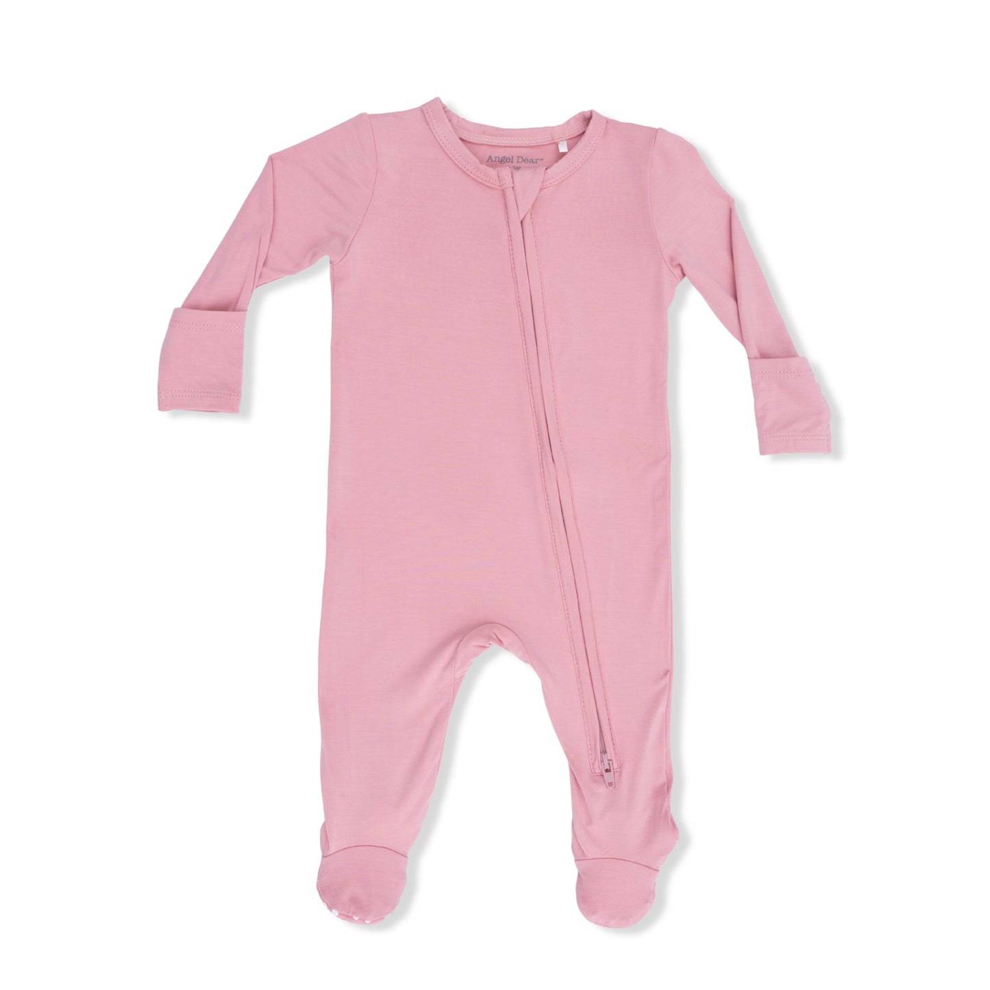 Solid Rose Elegance - 2 Way Zipper Footie - Hello Baby Apparel