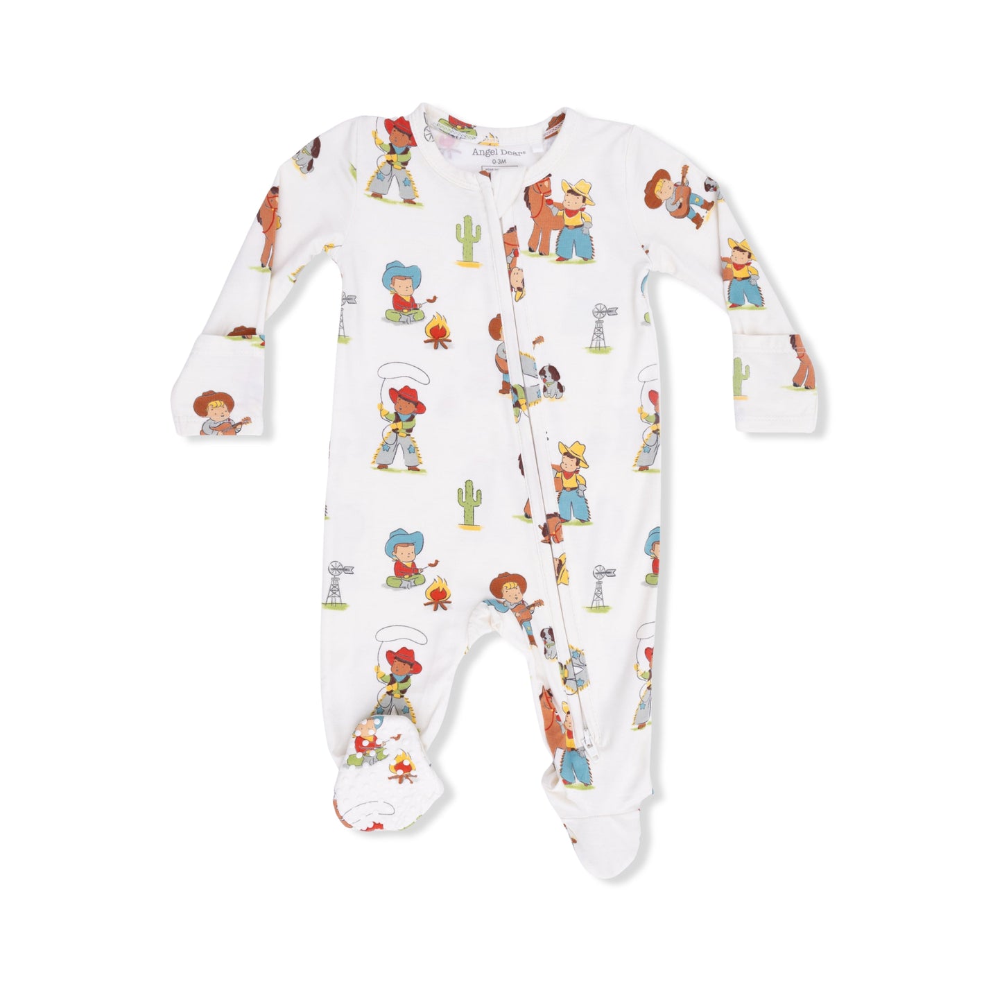 Vintage Cowboys - 2 Way Zipper Footie - Hello Baby Apparel