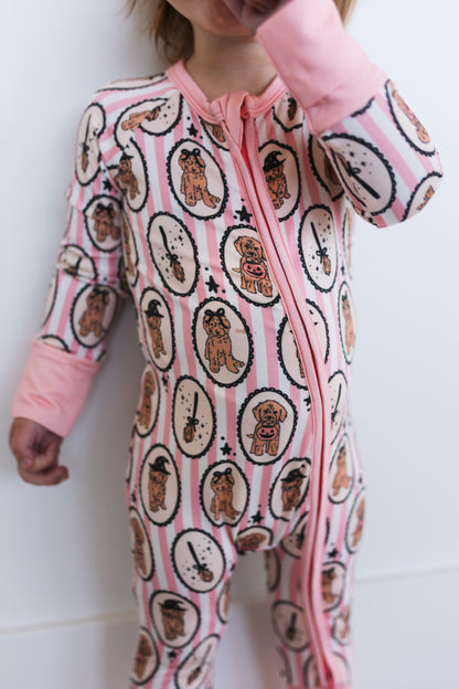 In My Jammer - Howl-o-Ween Pups Zipper Romper - Hello Baby Apparel
