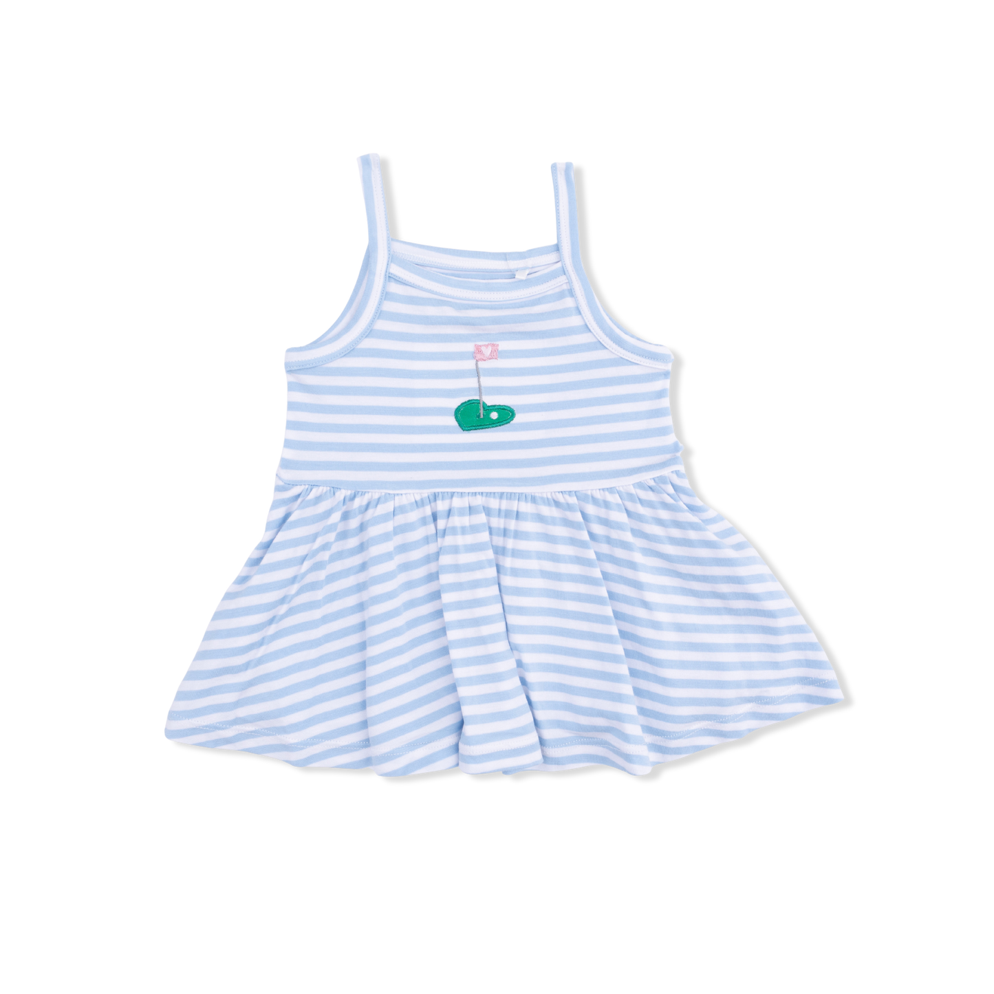 Striped Golf - Peplum Tank with Wide Leg Pant - Hello Baby Apparel