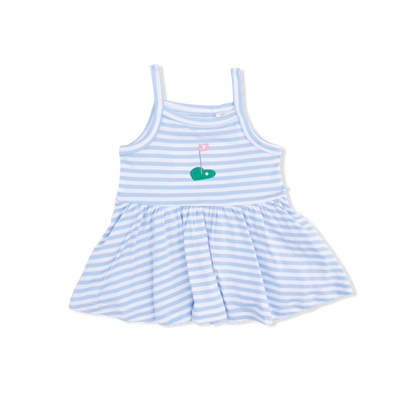 Striped Golf - Peplum Tank with Wide Leg Pant - Hello Baby Apparel