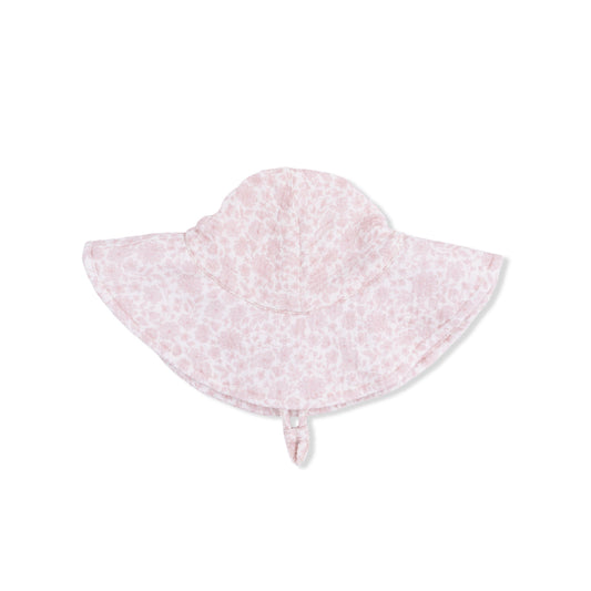 Harper Floral - Wide Brim Sun Hat - Hello Baby Apparel