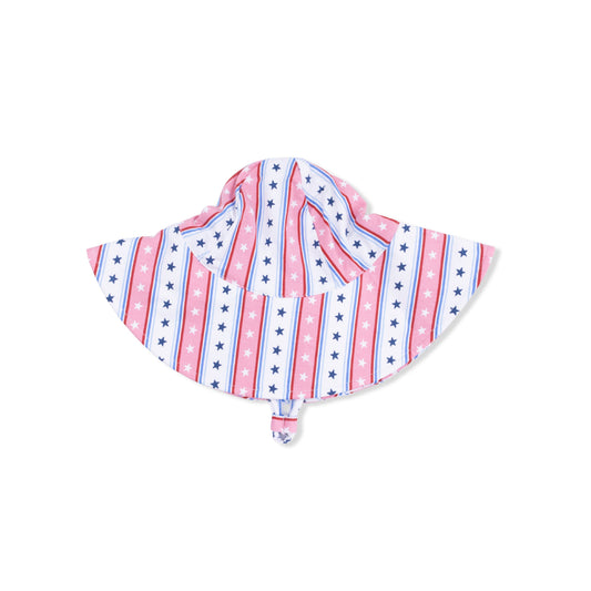 Stars and Stripes - Wide Brim Sun Hat - Hello Baby Apparel