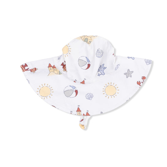 Sunny Sandcastles - Wide Brim Sun Hat - Hello Baby Apparel