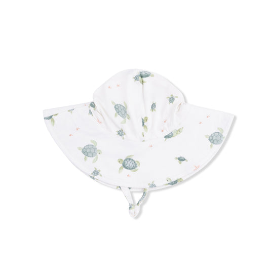 Sea Turtles - Wide Brim Sun Hat - Hello Baby Apparel