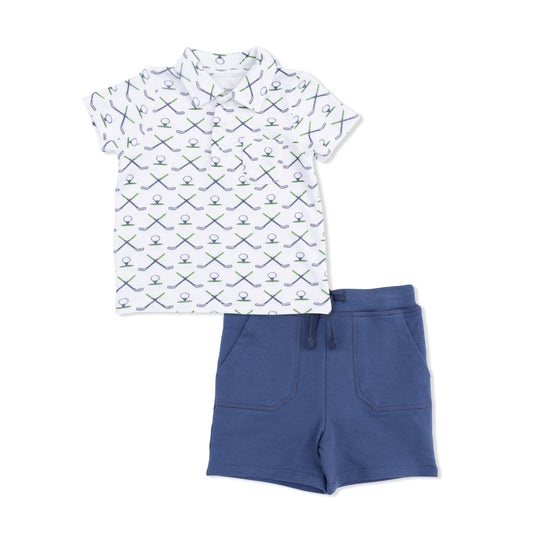 Simple Golf - Polo with Everyday Short - Hello Baby Apparel