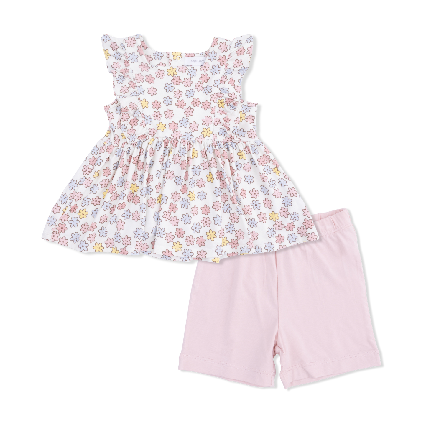 Sarah Floral - Ruffle Tank and Bike Short - Hello Baby Apparel