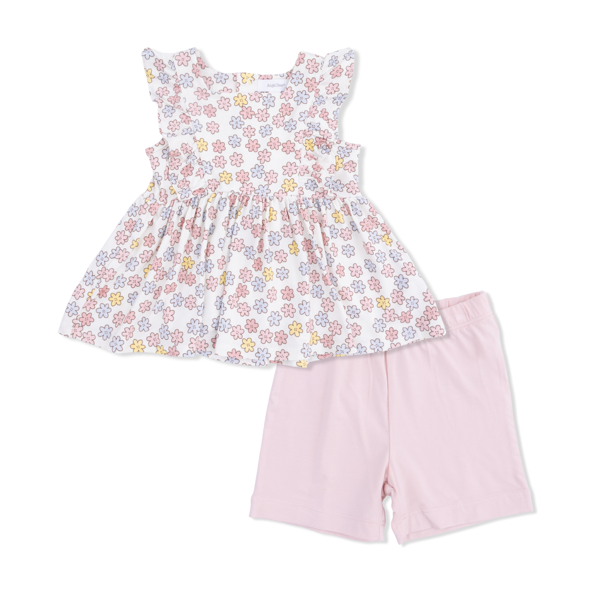 Sarah Floral - Ruffle Tank and Bike Short - Hello Baby Apparel