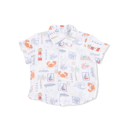 Club Mediterranean - Polo Button Up with Casual Short - Hello Baby Apparel