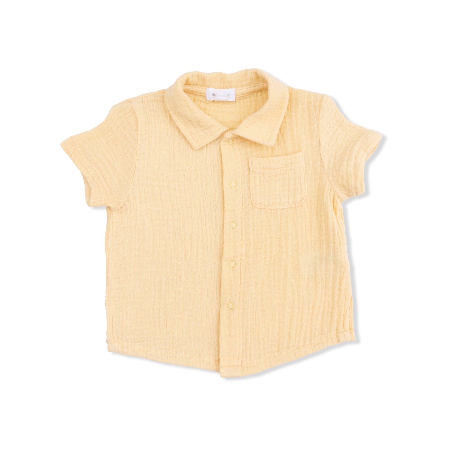 Micro Gingham Blue Blizzard - Polo Button Up with Casual Short - Hello Baby Apparel