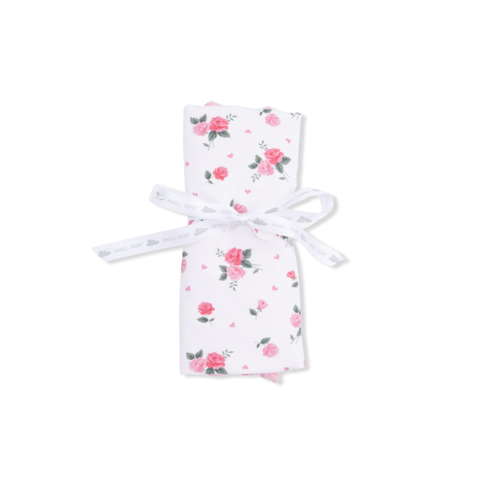 Pink Rosettes - Ruffle Burp Cloth - Hello Baby Apparel