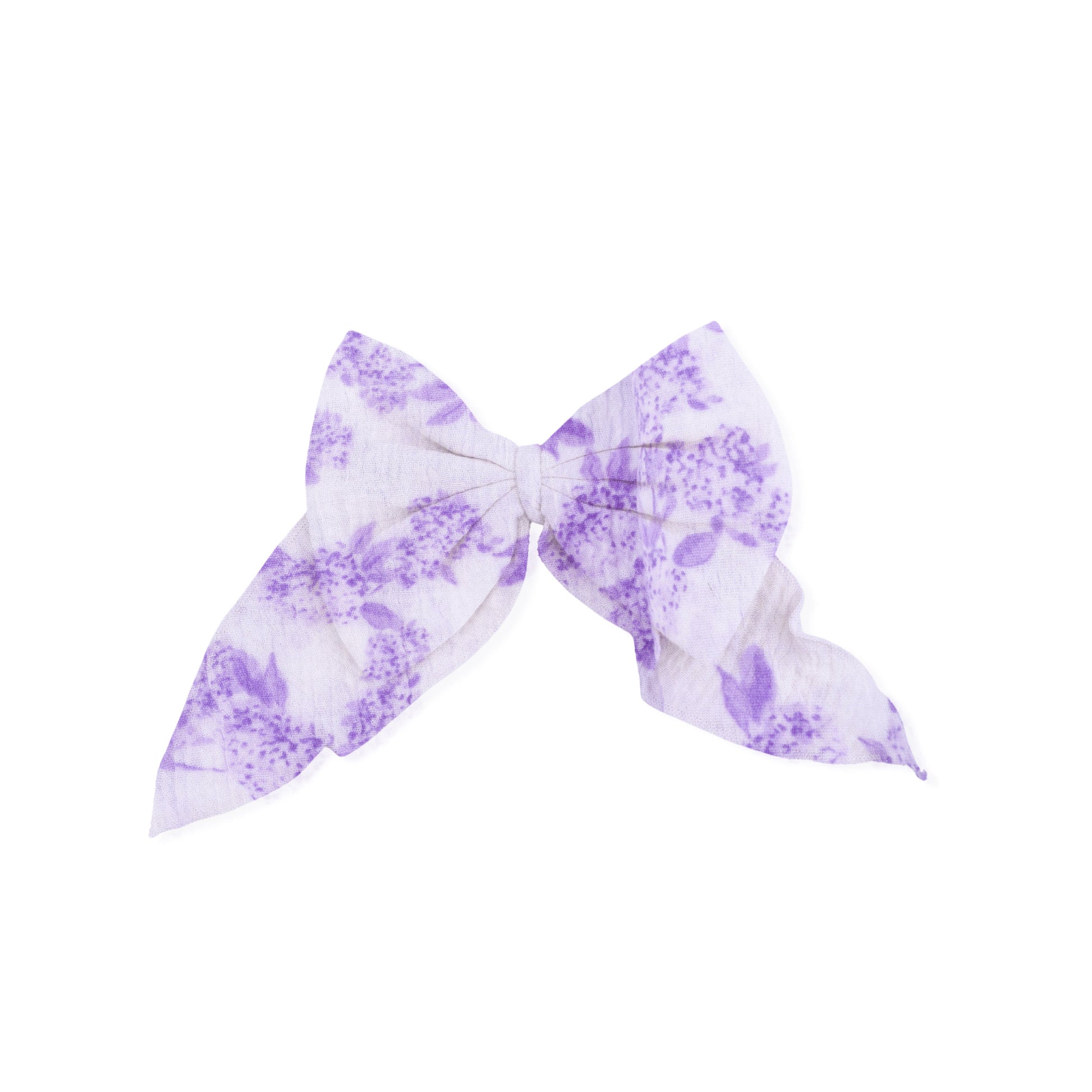 Lilac Floral - Large Bow - Hello Baby Apparel