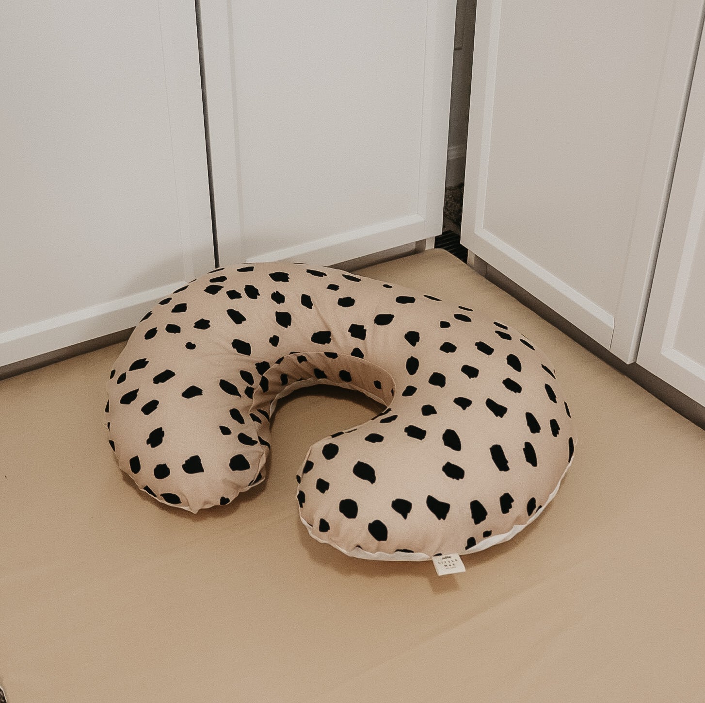 Beige Black Marks Sahara Nursing Pillow Cover - Hello Baby Apparel