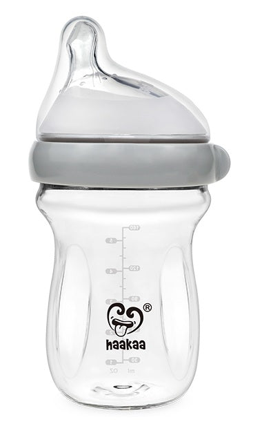 Haakaa Generation 3 Glass Baby Bottle 6 oz/160 ml, 1 PK - Hello Baby Apparel