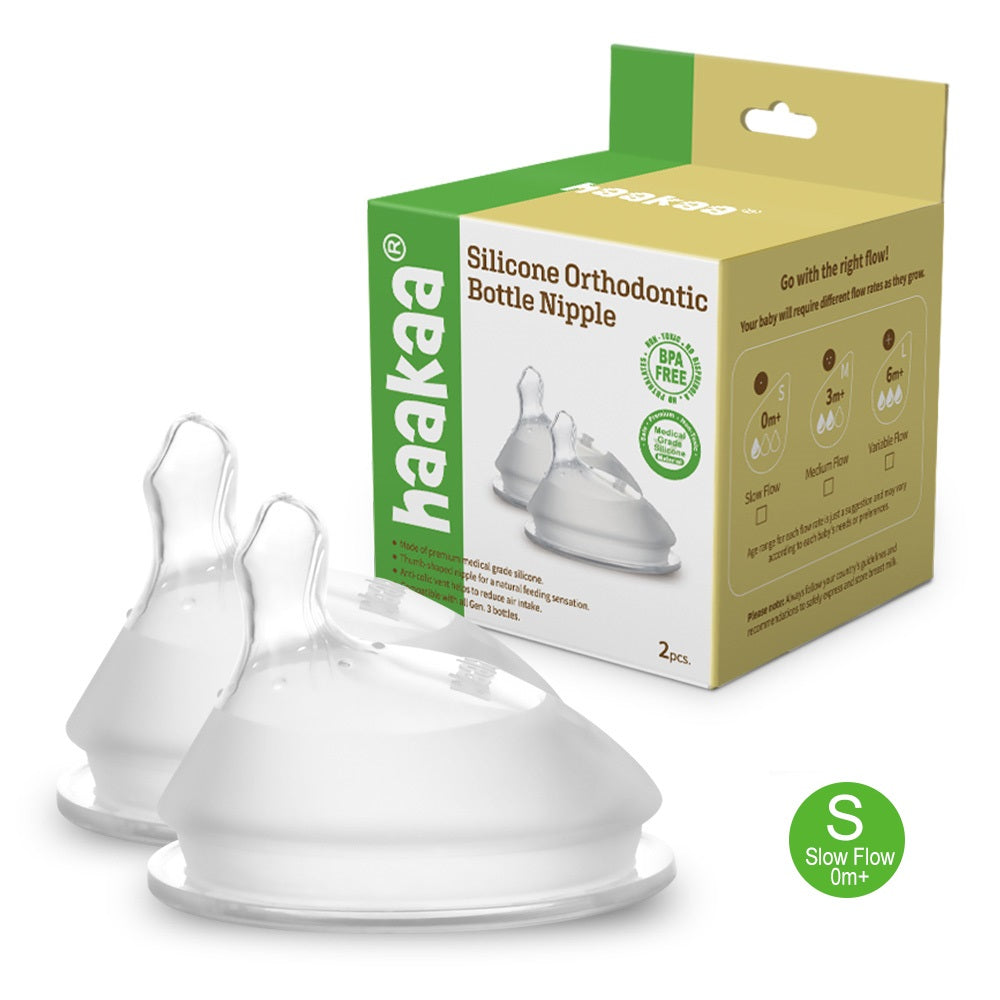 Haakaa Gen 3 Silicone Orthodontic Anti-Colic Nipple 2 PK - Hello Baby Apparel