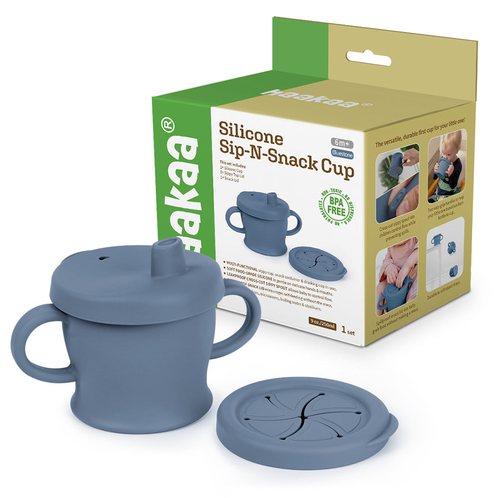 Haakaa Silicone Sip-N-Snack Cup 8 oz - Hello Baby Apparel