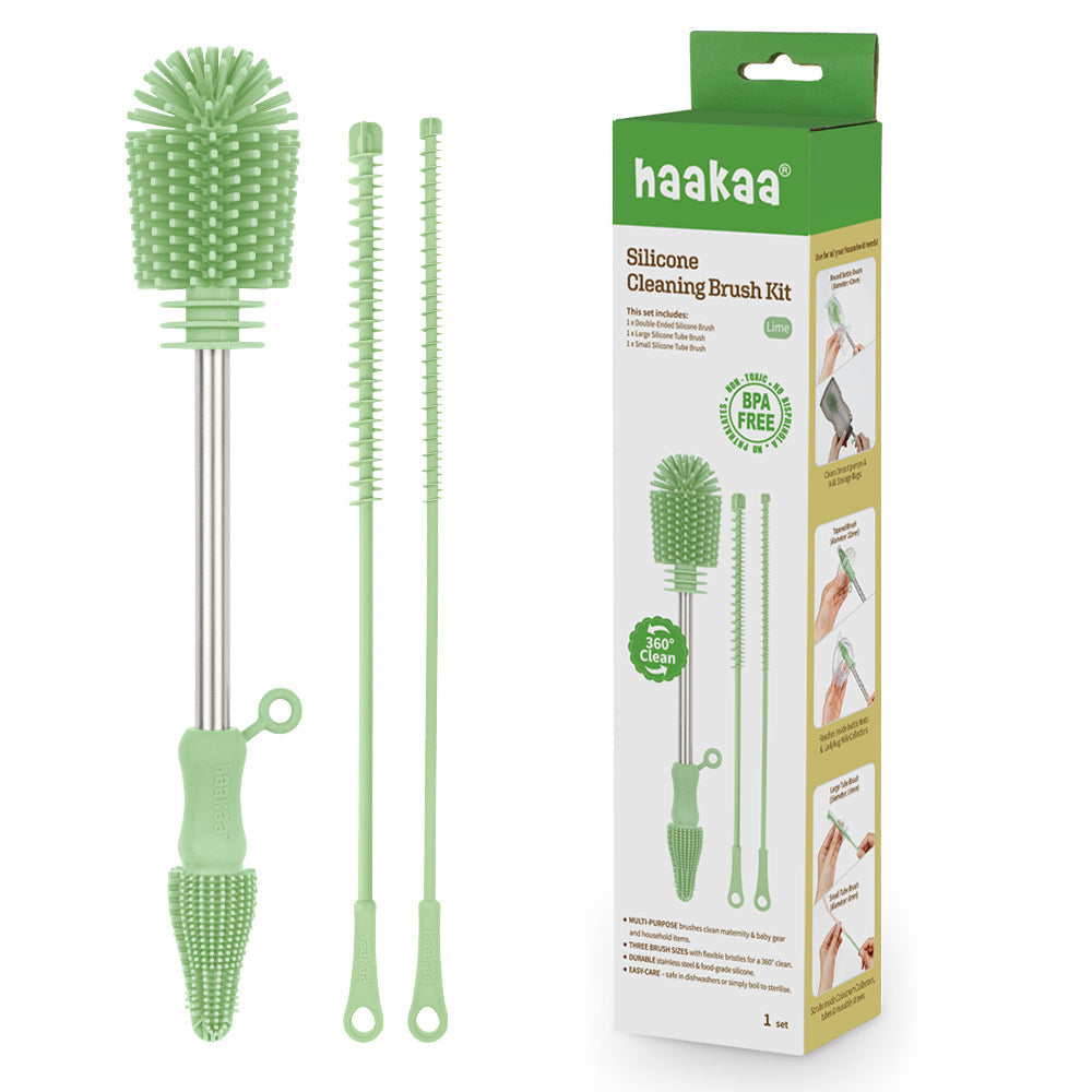 Haakaa Silicone Cleaning Brush Kit - Hello Baby Apparel