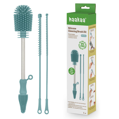 Haakaa Silicone Cleaning Brush Kit - Hello Baby Apparel