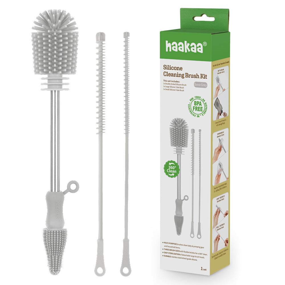 Haakaa Silicone Cleaning Brush Kit - Hello Baby Apparel