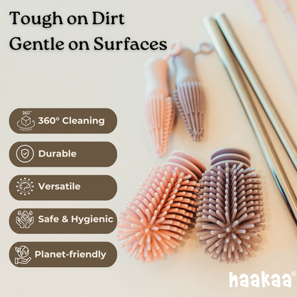 Haakaa Silicone Cleaning Brush Kit - Hello Baby Apparel