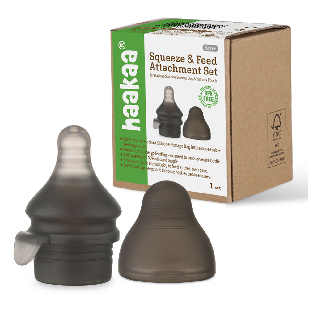 Haakaa Silicone Squeeze & Feed Attachment Set - Hello Baby Apparel