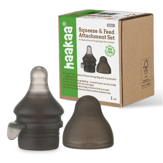 Haakaa Silicone Squeeze & Feed Attachment Set - Hello Baby Apparel