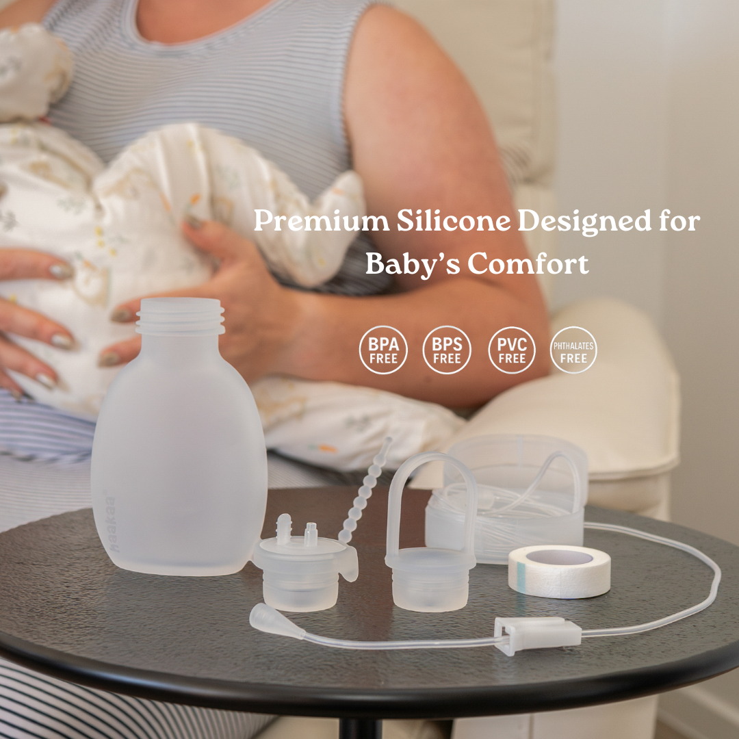 Haakaa Supplemental Feeding Tube & Pouch Set - Hello Baby Apparel